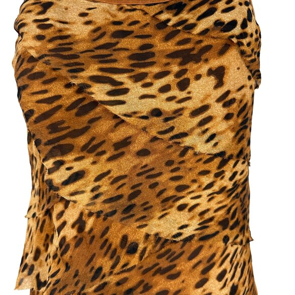New York & Company Leopard Print Layered Tank Top Size XS - Picture 2 of 4